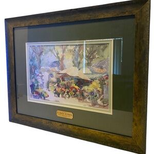 Vintage  1980-1989 Pierre-Jean Llado: 'Sophies Garden' - Signed Art Print